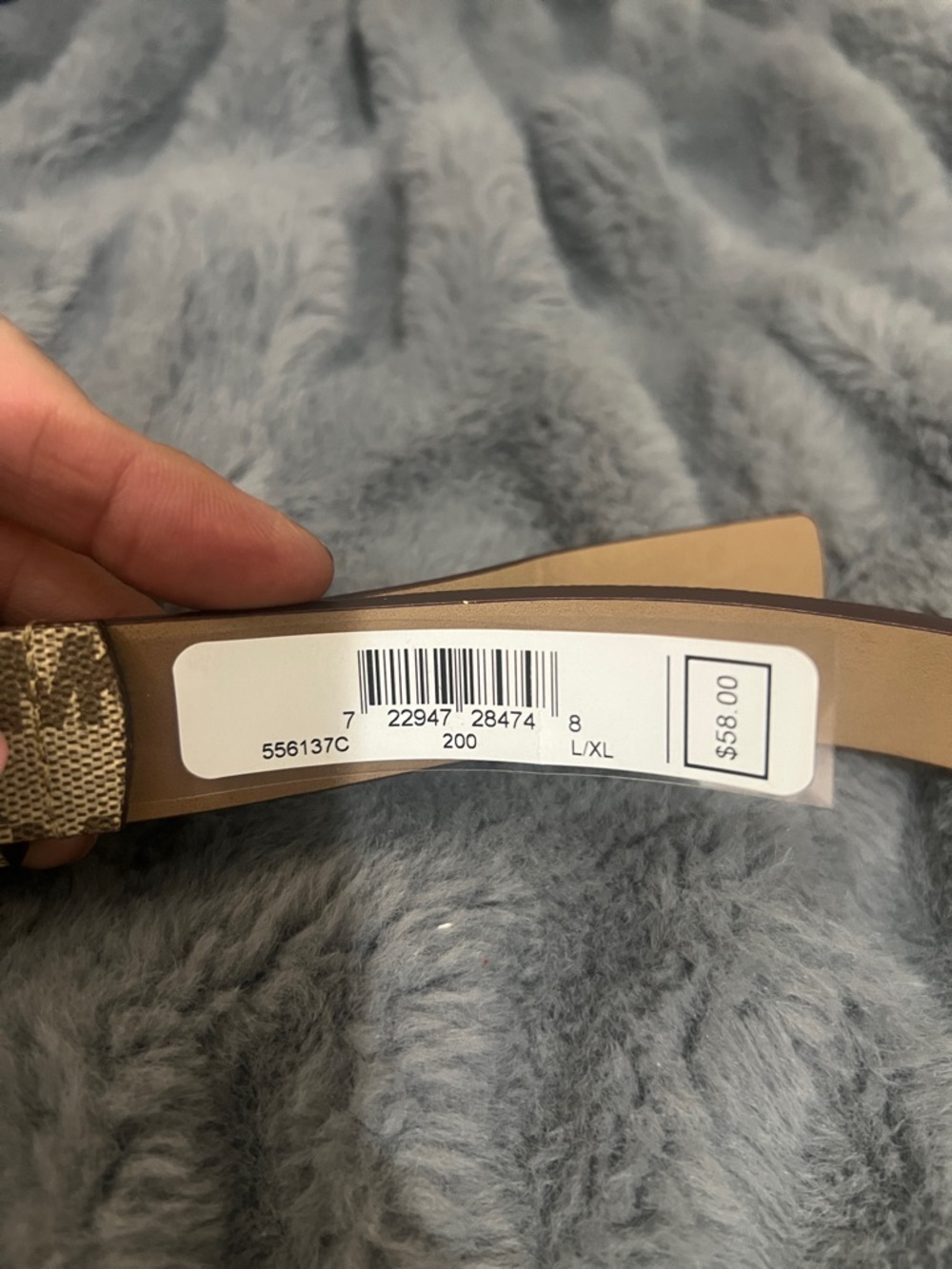 Michael Kors Beige Brown MK Logo Crossbody Belt Bag - Picture 6 of 6
